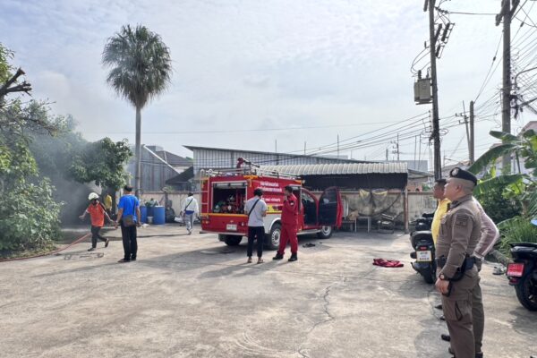 สภ.ดอนหัวฬ่อเร่งจัดระเบียบการจราจร เหตุเพลิงไหม้หลังร้านทองตำหนักทอง 5